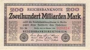 200 Milliarden Mark ro.118f SD